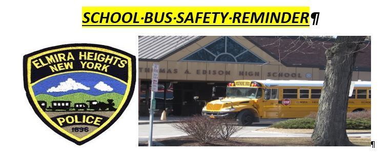 School Bus Safety Reminder