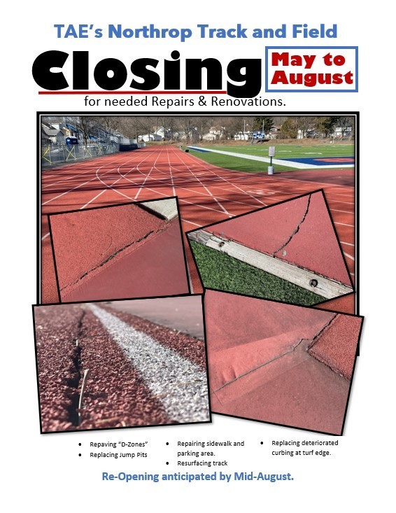 Track Closing from May to August 2023